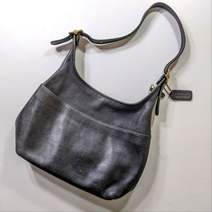 Vintage Coach black legacy hobo shoulder bag 9058